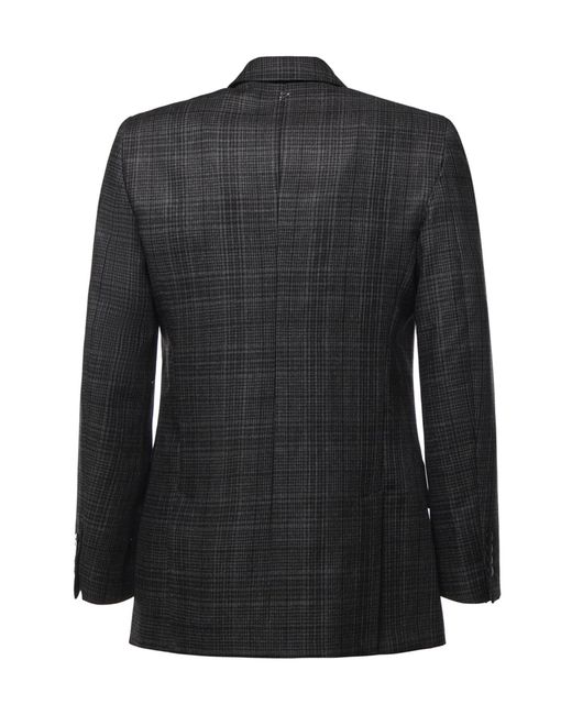 Dondup Black Double-Breasted Long-Sleeve Blazer