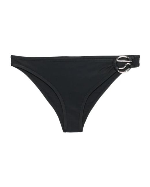 Coperni Black Logo-Appliqué Bikini Bottoms