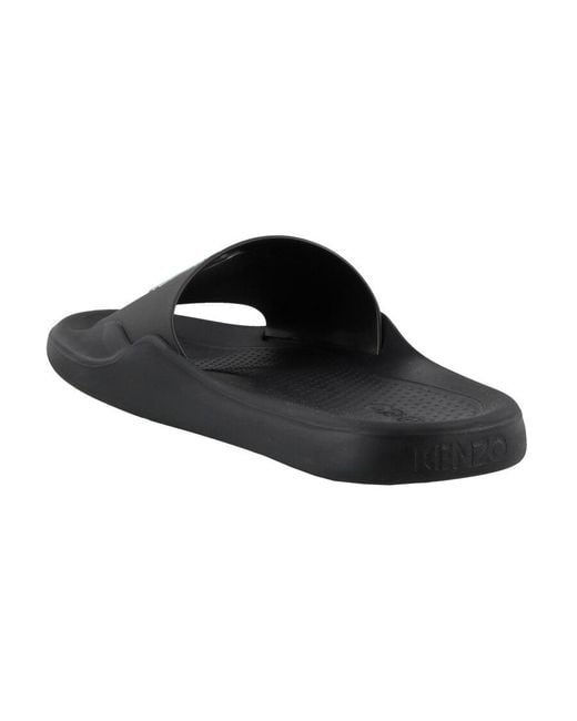 KENZO Black Tiger Slip-On Pool Slides