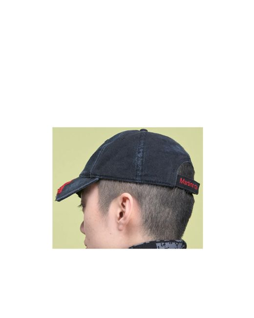 Martine Rose Blue Cut Peak Cap for men