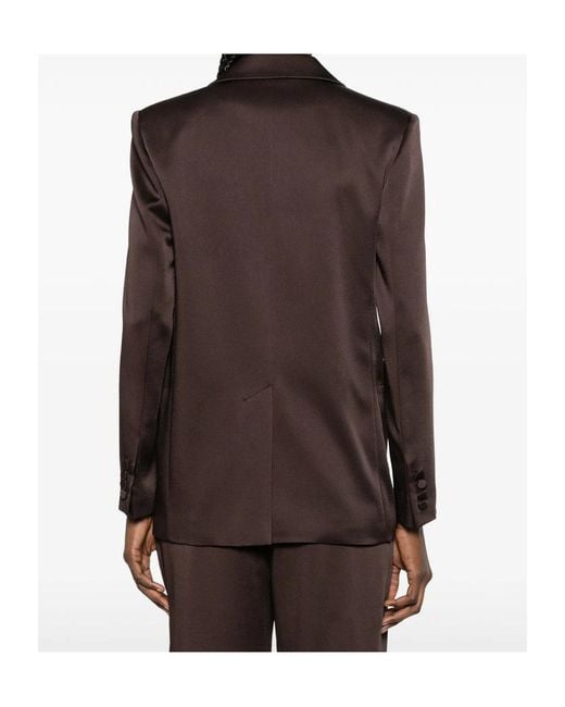 Max Mara Brown Long-Sleeved Suit Jacket