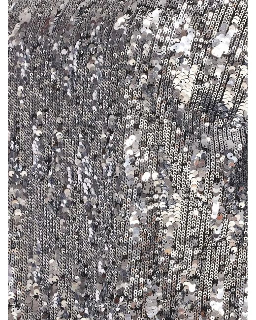 Aniye By Gray Sequin-Embellished Short-Sleeve Top