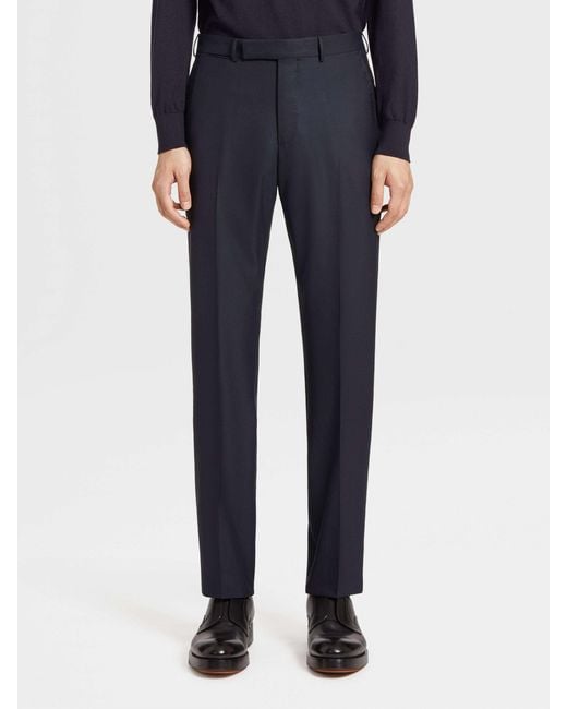 Zegna Blue 15Milmil15 Tailored Trousers for men