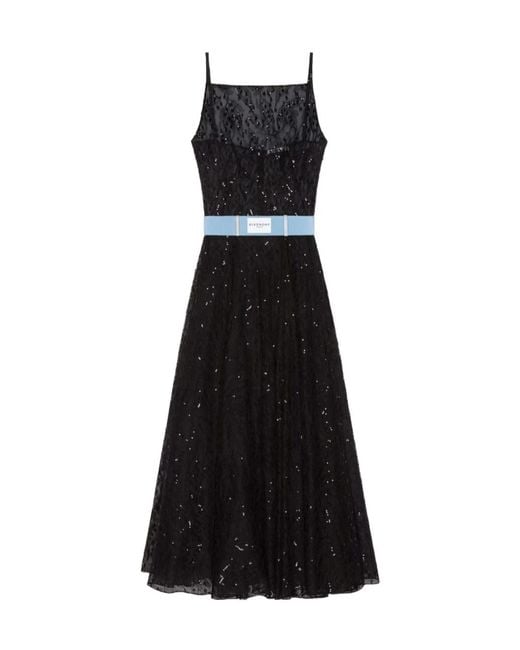 Givenchy Black Sliced Evening Dress