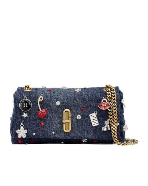 Marc Jacobs Blue Mini The Trinket Denim Crossbody Bag