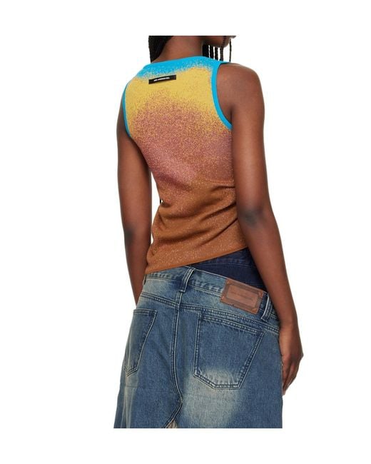 ANDERSSON BELL Blue Airbrush Asym Vest