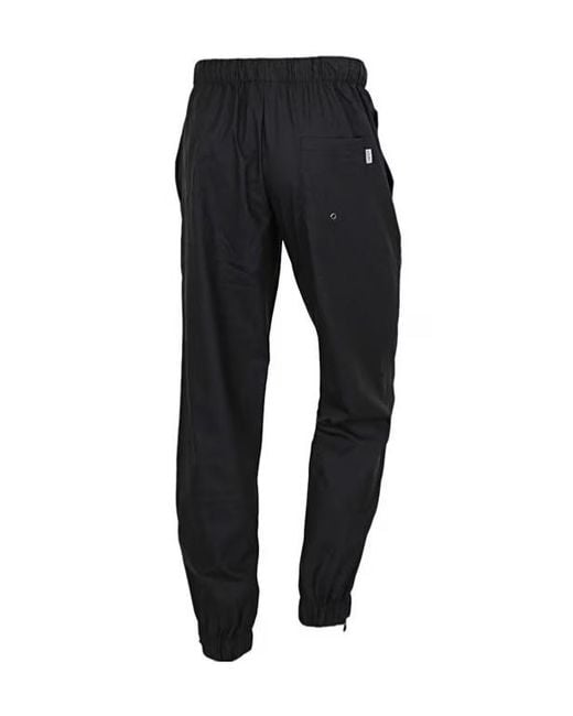 Rains Black Drawstring Casual Pants