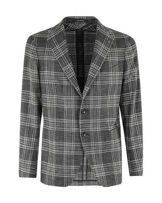 Tagliatore Gray Long-Sleeved Suit Coat for men