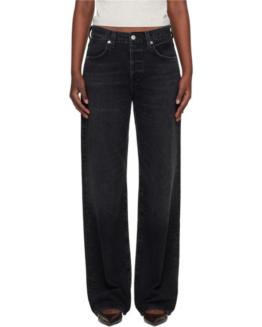 Citizens of Humanity Blue Annina High-Raise Wide Leg Jeans