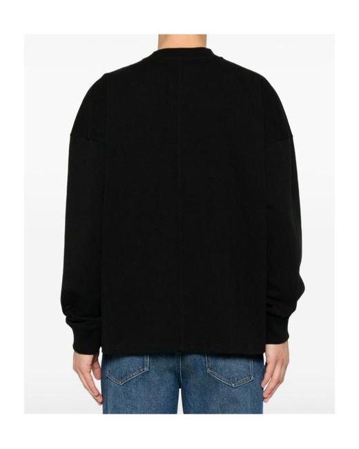 The Row Black Dolino Dropped-Shoulder Sweatshirt for men