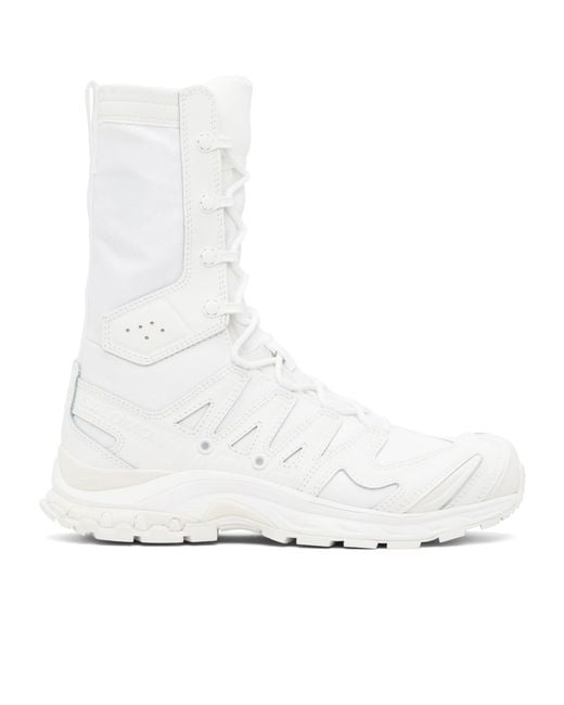 Rier White X Salomon High-Top Jungle Boots for men