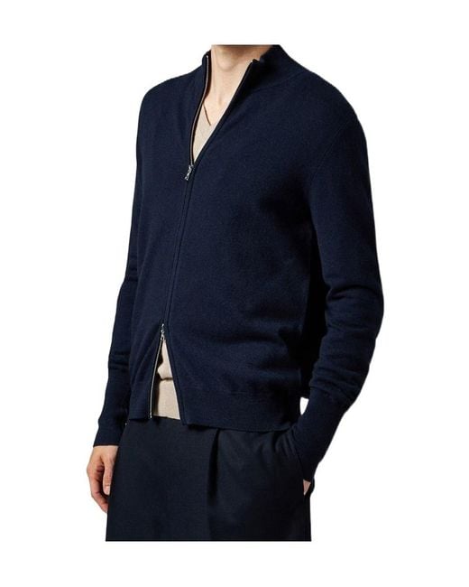 Ballantyne Blue Zip-Up Knitwear for men