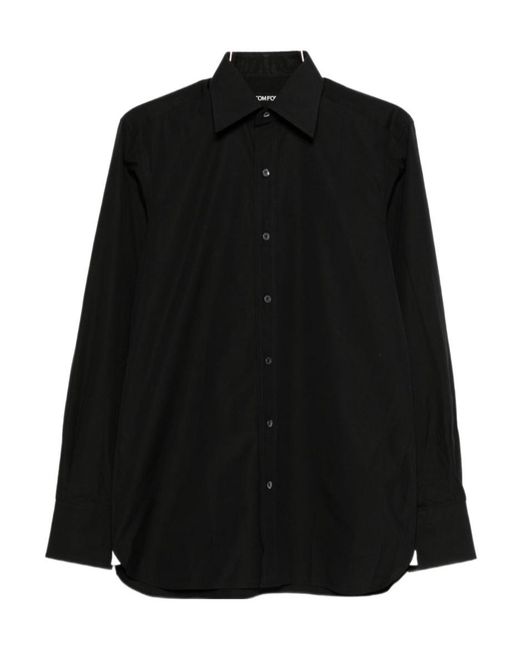 Tom Ford Black Buttoned Shirt for men