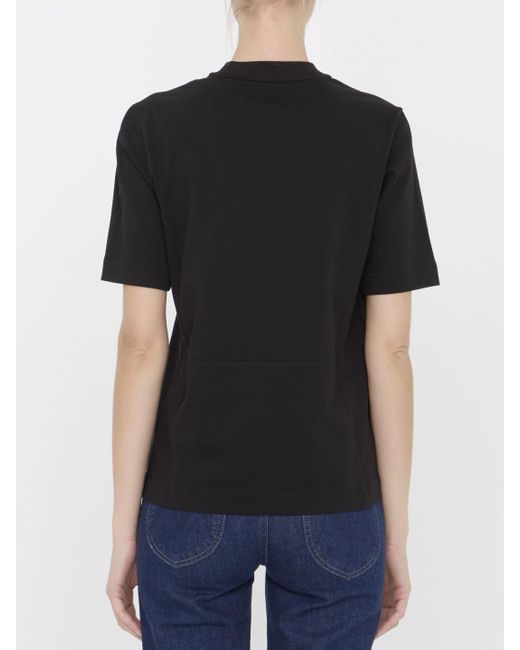Moncler Black Short-Sleeved T-Shirt