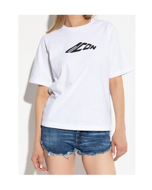 DSquared² White Icon T-Shirt