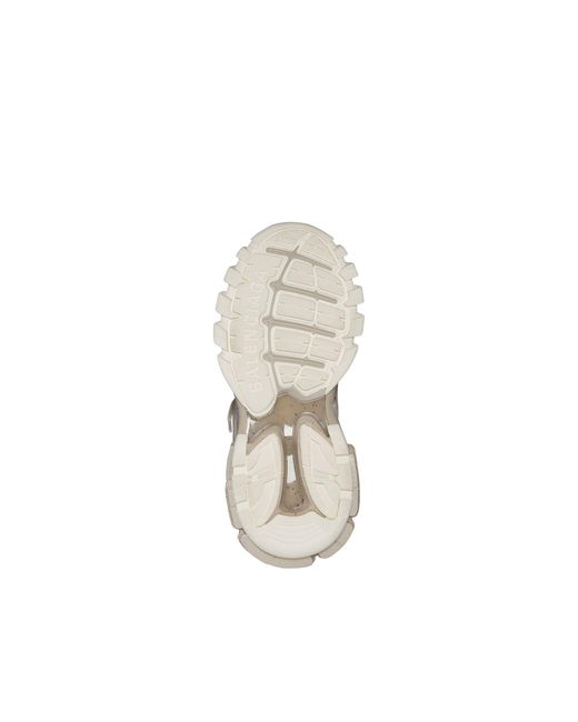 Balenciaga White Track Meshed Laced Sneaker for men
