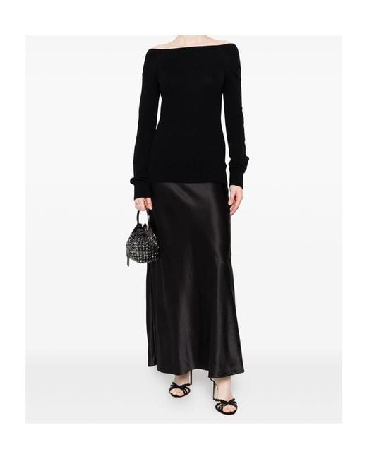 Christopher Esber Black Shoulderless Monument Dress