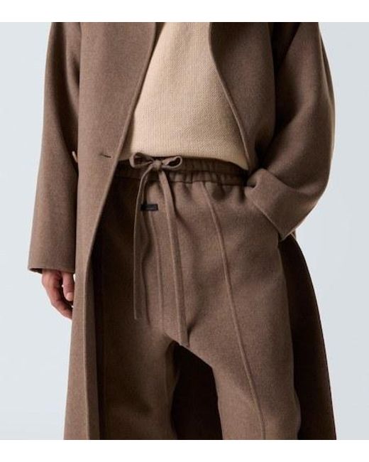 Fear Of God Brown Wool And Cashmere Bootcut Pants for men