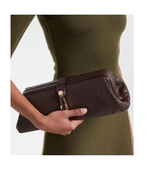 Gabriela Hearst Brown Small Leather Shoulder Bag