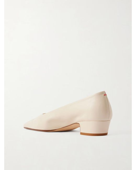 Aeyde Natural Solid Leather Pumps