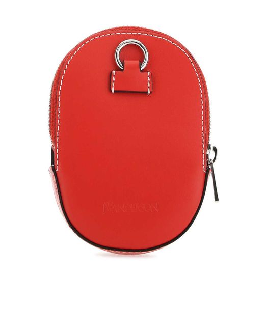 J.W. Anderson Red Jw Anderson Nano Zipped Cap Bag
