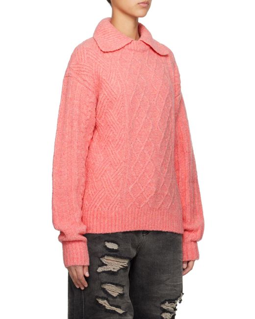 Adererror Layered Collar Knitted Sweater for men