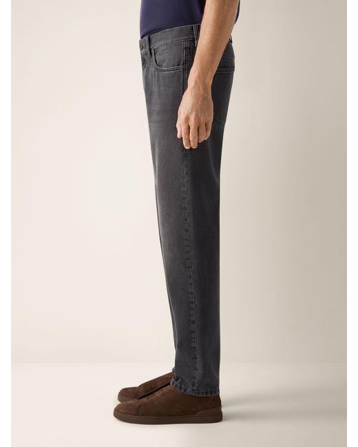 Zegna Gray Roccia Stone-Washed Jeans for men
