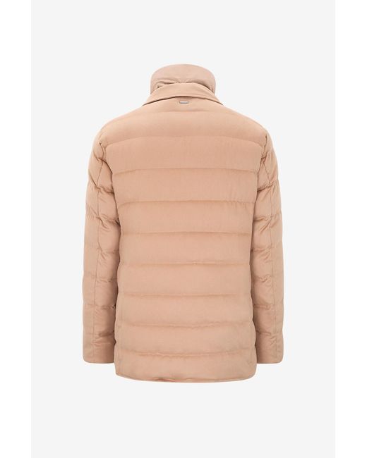 Herno Natural Long-Sleeved Padded Jacket for men