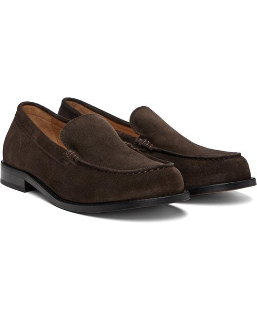A.P.C. Brown Suede Loafers for men