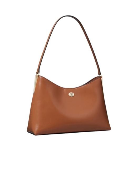 Tory Burch Brown Small Robinson Shoulder Bag