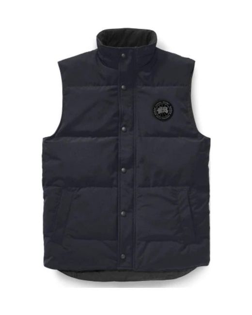 Canada Goose Blue Garson Label Padded Gilet for men