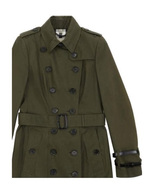 Burberry Green Logo Coat