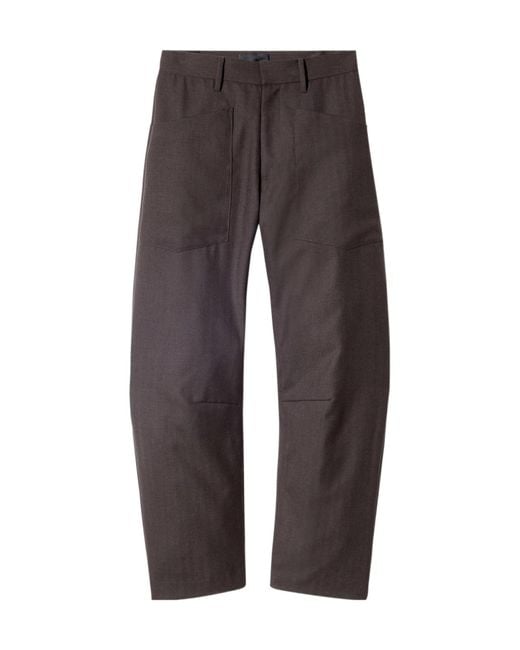 Nili Lotan Gray Casual Trousers With Belt Loops