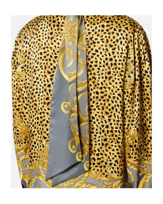 Versace Multicolor Pattern-Printed Long-Sleeved Shirt