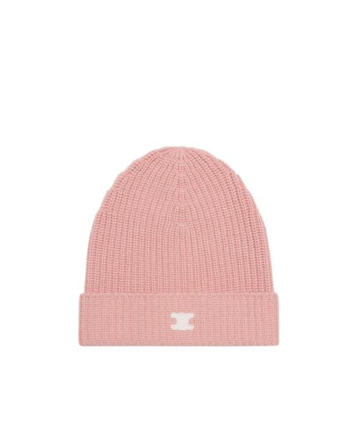 Céline Pink Logo Hat Without Brim