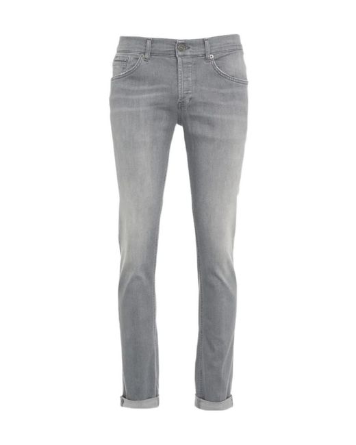 Dondup Gray Five-Pockets Jeans for men