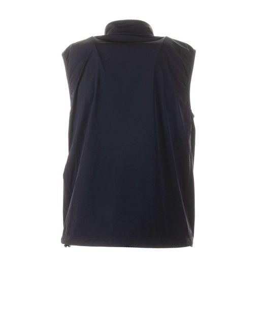 Aspesi Blue Zip-Up Padded Vest for men