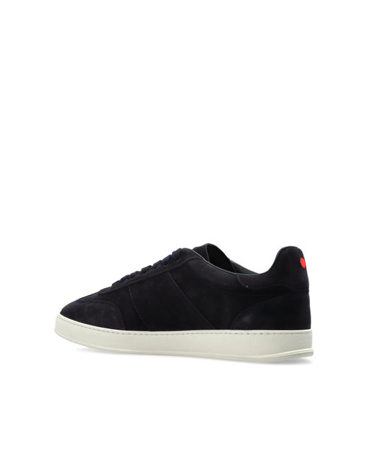 Kiton Black Lace-Up Sneakers for men