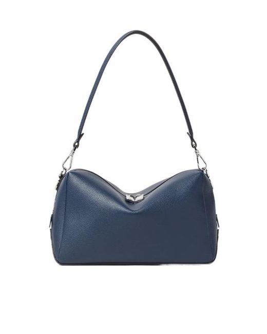 Fendi Blue Lui Medium Dark Leather Bag for men