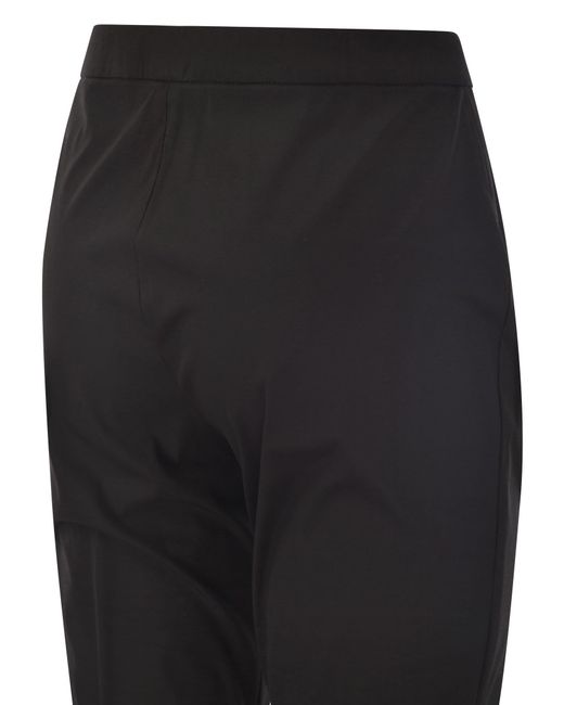 Fabiana Filippi Black Straight-Leg Tailored-Cut Trousers