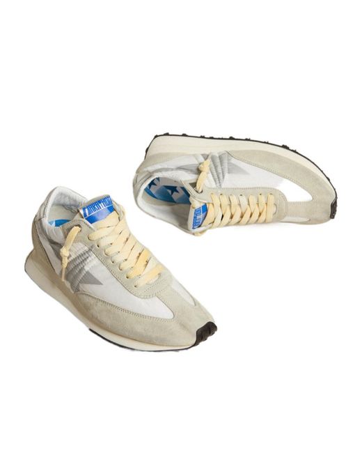Golden Goose Deluxe Brand White Running Marathon Panelled Lace-Up Sneakers