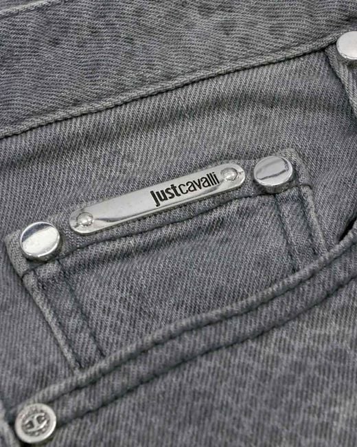 Just Cavalli Gray Straight Jeans for men