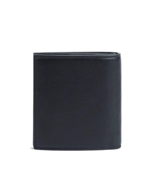 KENZO Black Varsity Logo Detailed Mini Wallet for men