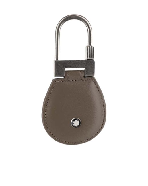 Montblanc Brown Logo Plaque Kye Fob for men