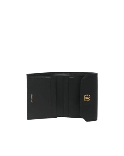 Bally Black Snap Wallet