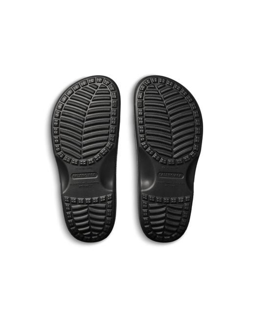 Balenciaga Black X Crocs Logo Embossed Sandals for men