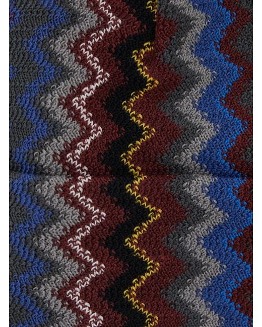 Missoni Blue Patterned Hat for men