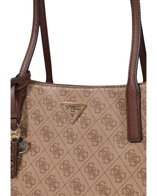 Guess Brown Patterned Handbag