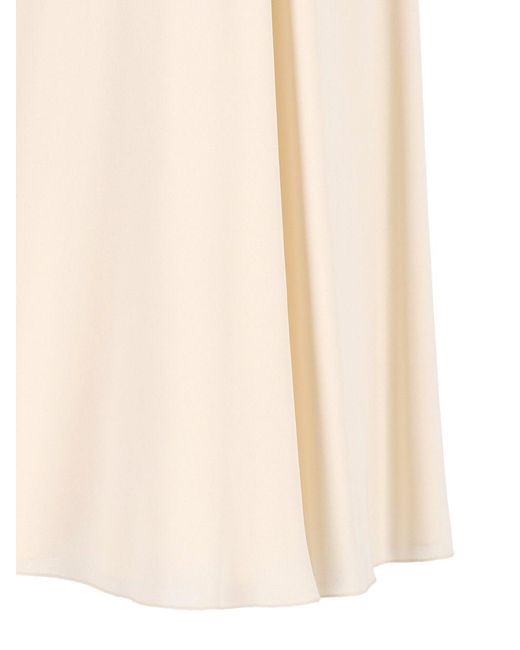 Valentino Natural Slit Skirt