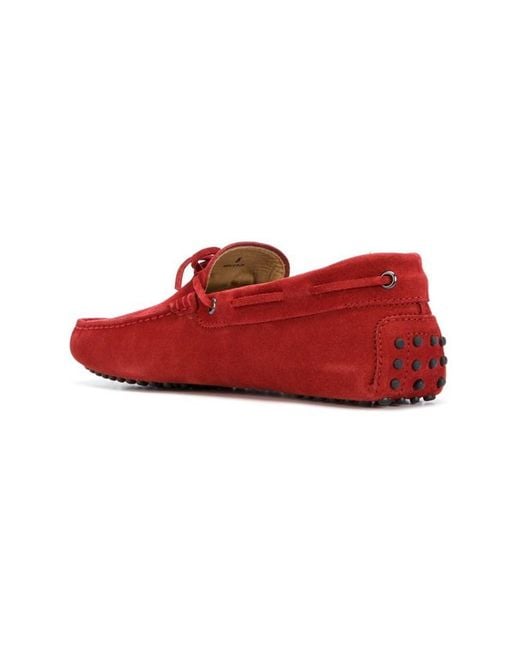 Tod's Red Gommino Driving Shoes for men